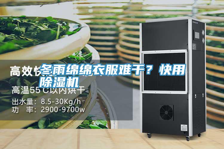 冬雨綿綿衣服難干?快用除濕機