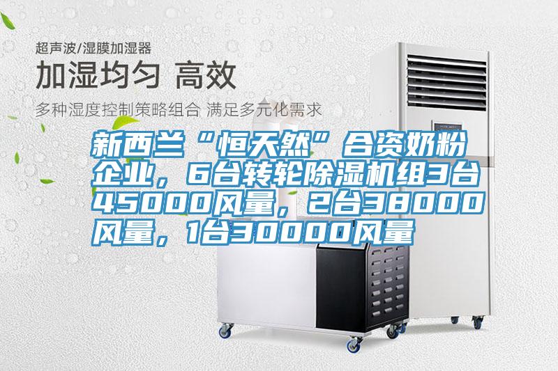 新西蘭“恒天然”合資奶粉企業，6臺轉輪除濕機組3臺45000風量，2臺38000風量，1臺30000風量
