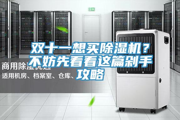 雙十一想買除濕機?不妨先看看這篇剁手攻略