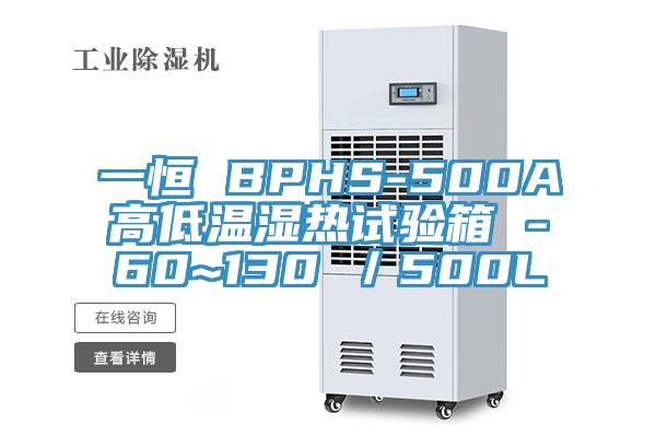 一恒 BPHS-500A高低溫濕熱試驗箱 -60~130℃/500L