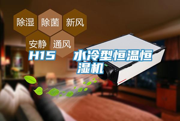 H15 水冷型恒溫恒濕機