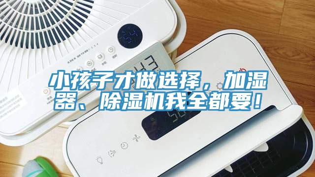 小孩子才做選擇,加濕器、除濕機我全都要!