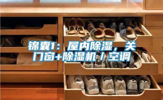 錦囊1:屋內(nèi)除濕,關(guān)門窗+除濕機(jī)/空調(diào)