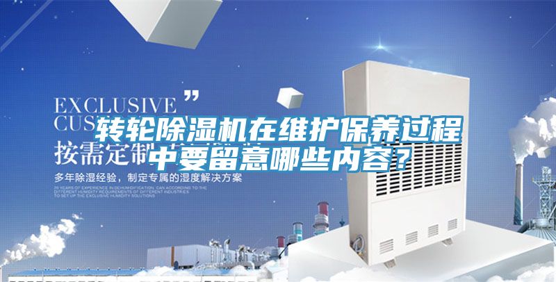轉(zhuǎn)輪除濕機(jī)在維護(hù)保養(yǎng)過程中要留意哪些內(nèi)容?